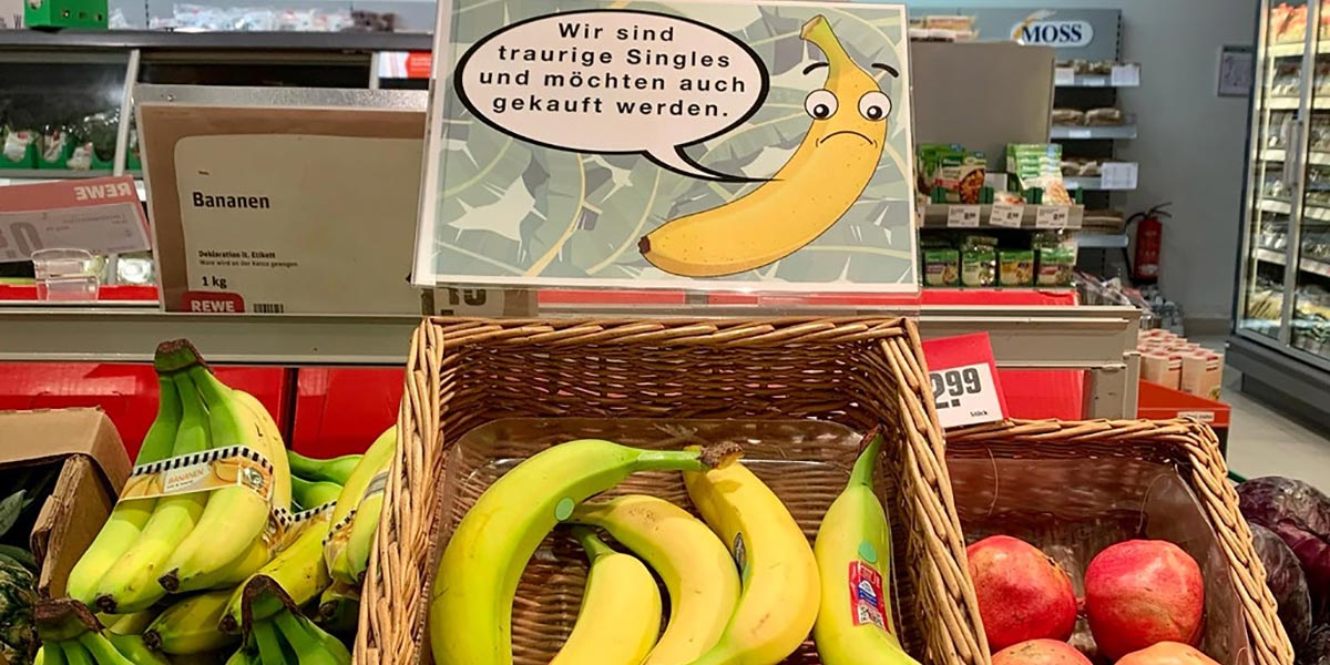 L'empatia per le banane "tristi" spinge le vendite e riduce lo spreco alimentare